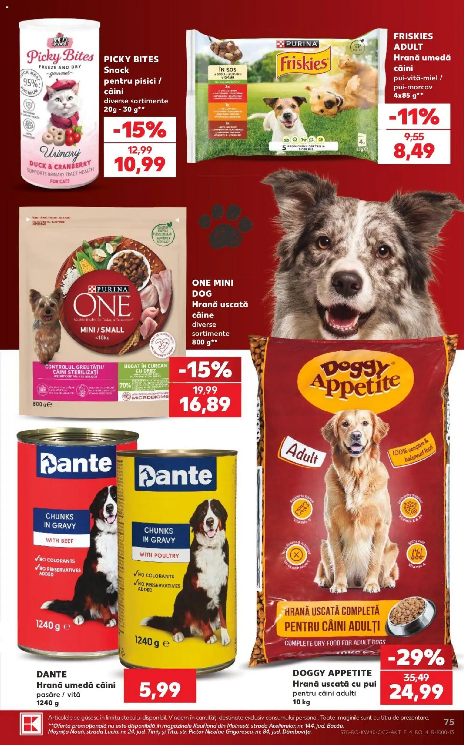 Kaufland RO akciós ujság - amely érvényes a következő dátumtól: 2026.09.30. | Oldal: 75 | Termékek: Vitamin, Gourmet, Friskies, Purina