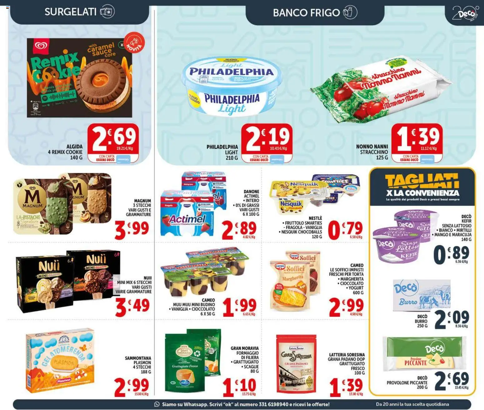 Volantino Decò del 20.05.2026 | Pagina: 9 | Prodotti: Gelato, Formaggio, Burro, Torta