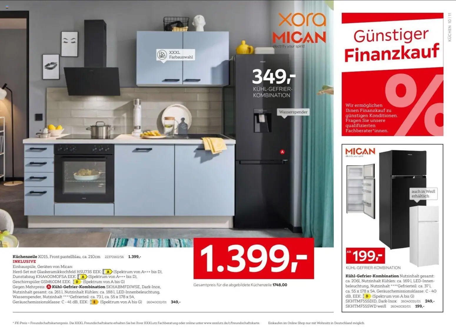 XXXLutz Nr. 1 beim Preis – gültig ab 01.08.2026 | Seite: 18 | Produkte: Geschirrspüler, Küchenzeile, Kühlgefrierkombination, Kuchen