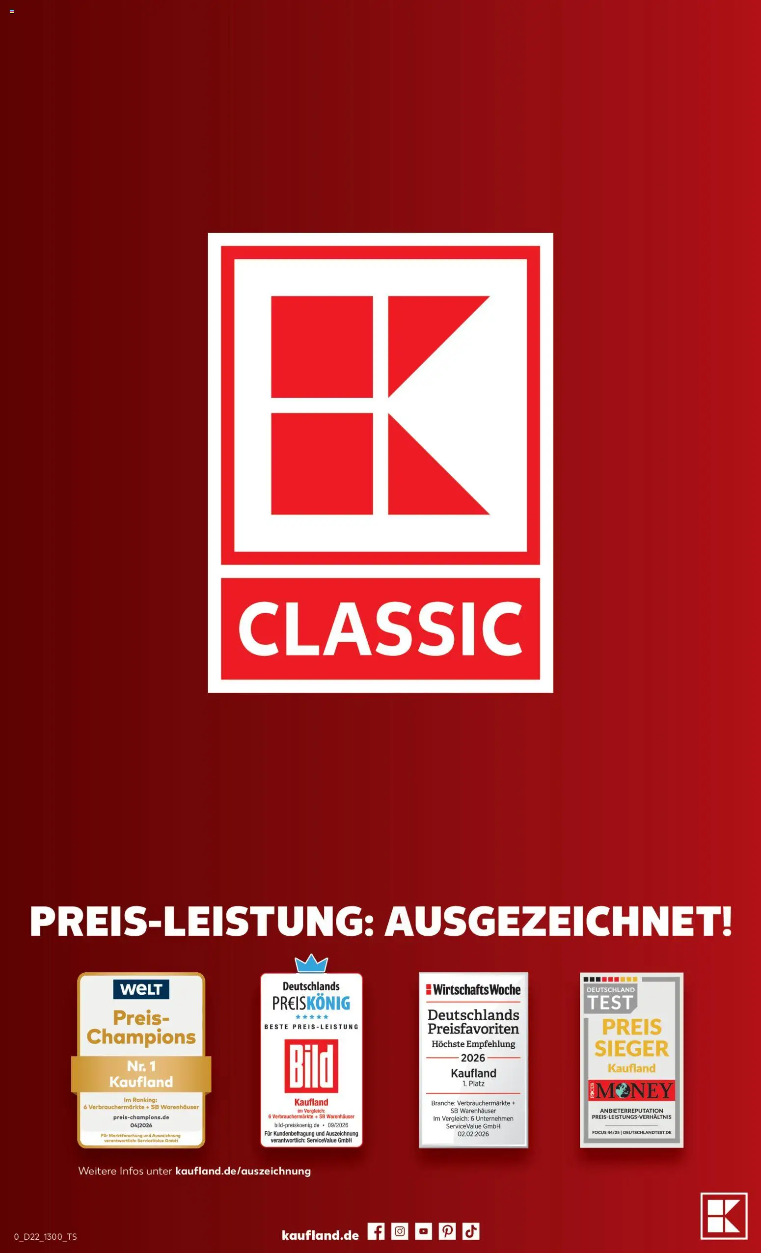 Kaufland Německo leták - Dauerhaft im Preis gesenkt od 01.10.2026 | Strana: 14 | Produkty: Test