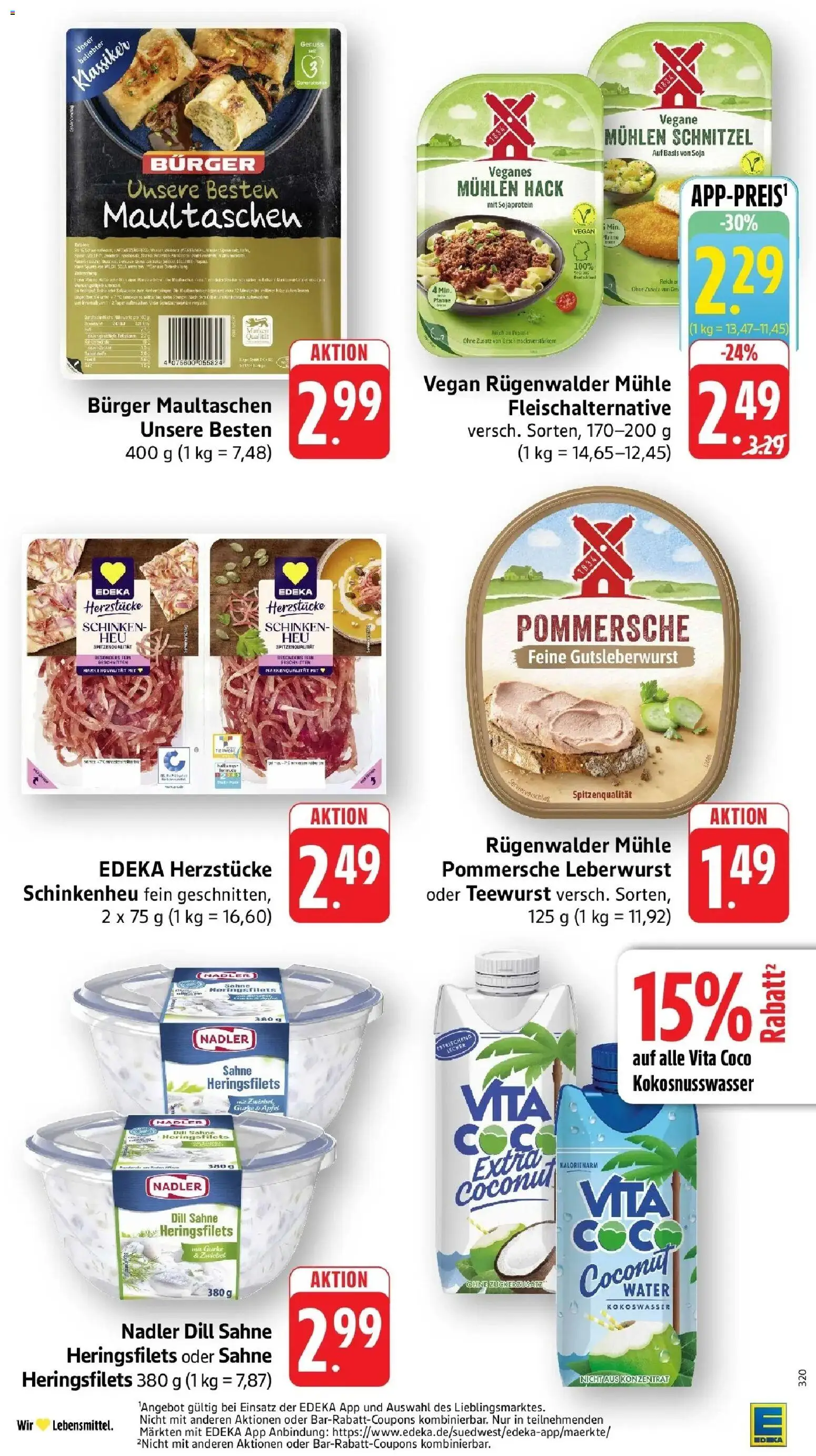 Edeka Prospekt Bad Camberg (ab 14.09.2026) » Angebote Online | Seite: 13 | Produkte: Mühle, Schnitzel, Schinken, Maultaschen