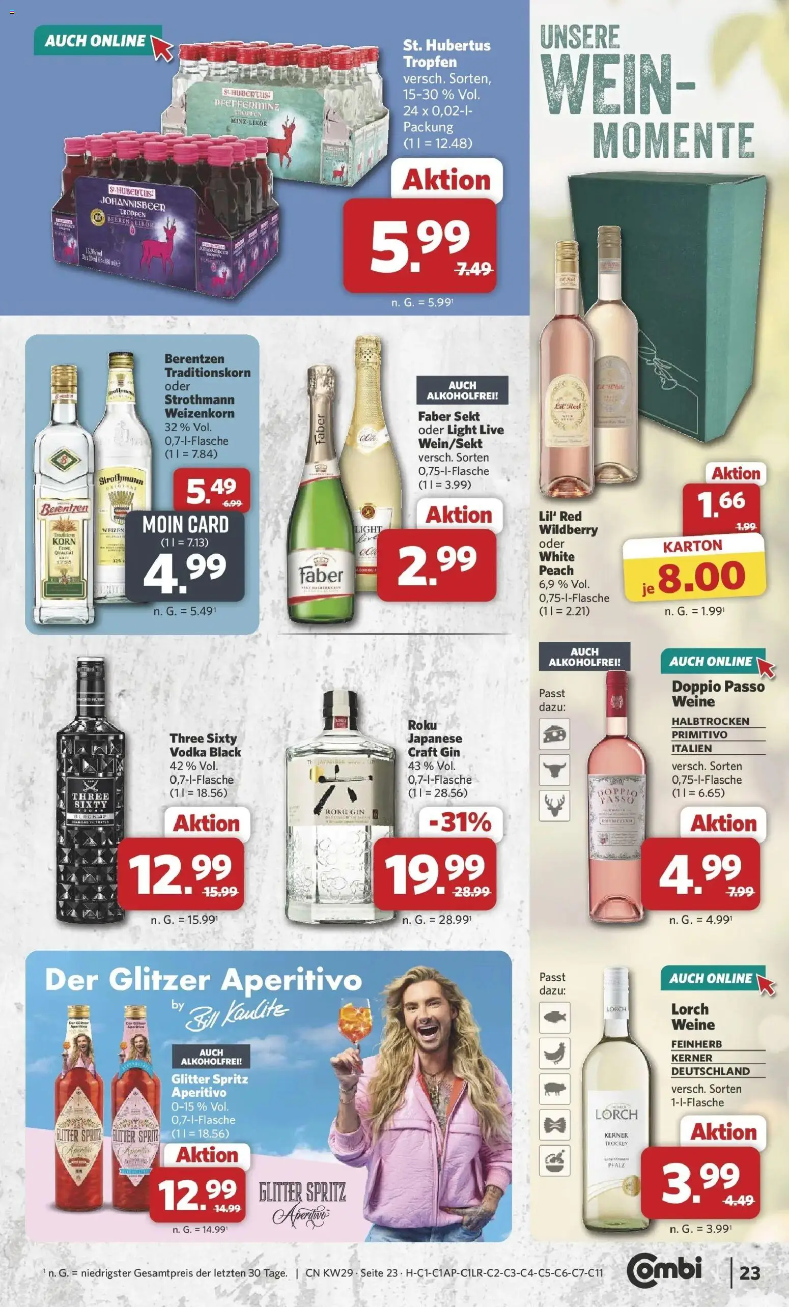 Combi Prospekt Wardenburg – gültig ab 13.07.2026 | Seite: 25 | Produkte: Sprite, Doppio Passo, Vodka, Gin