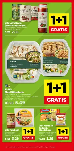 Alle La Molisana Tomaten producten, Prijsvoorbeeld: Passata Basilico, 2 potten à 690 gram - Voorbeeld van een folder van Plus, geldig van 21-10-2026 | Pagina: 11 | Producten: Tomaten, Kan, Passata, La
