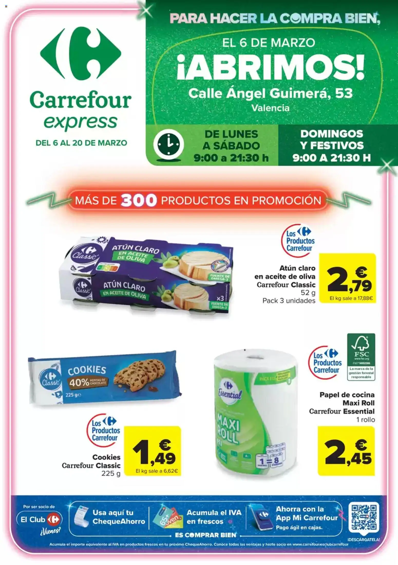 Carrefour Express folleto │ válido desde el 06.03.2026 | Página: 1 | Productos: Δοχείο φοντί, Chocolate, Aceite de oliva, Cocina