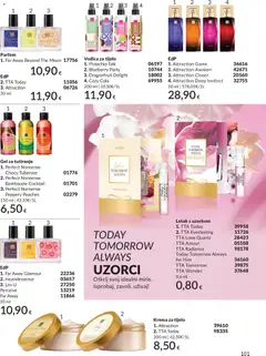 Avon Katalog - Pregled kataloga iz trgovine Avon, vrijedi od 01.05.2026 | Stranica: 101 | Proizvodi: Parfem, Krema za tijelo, Gel za tuširanje, Krema