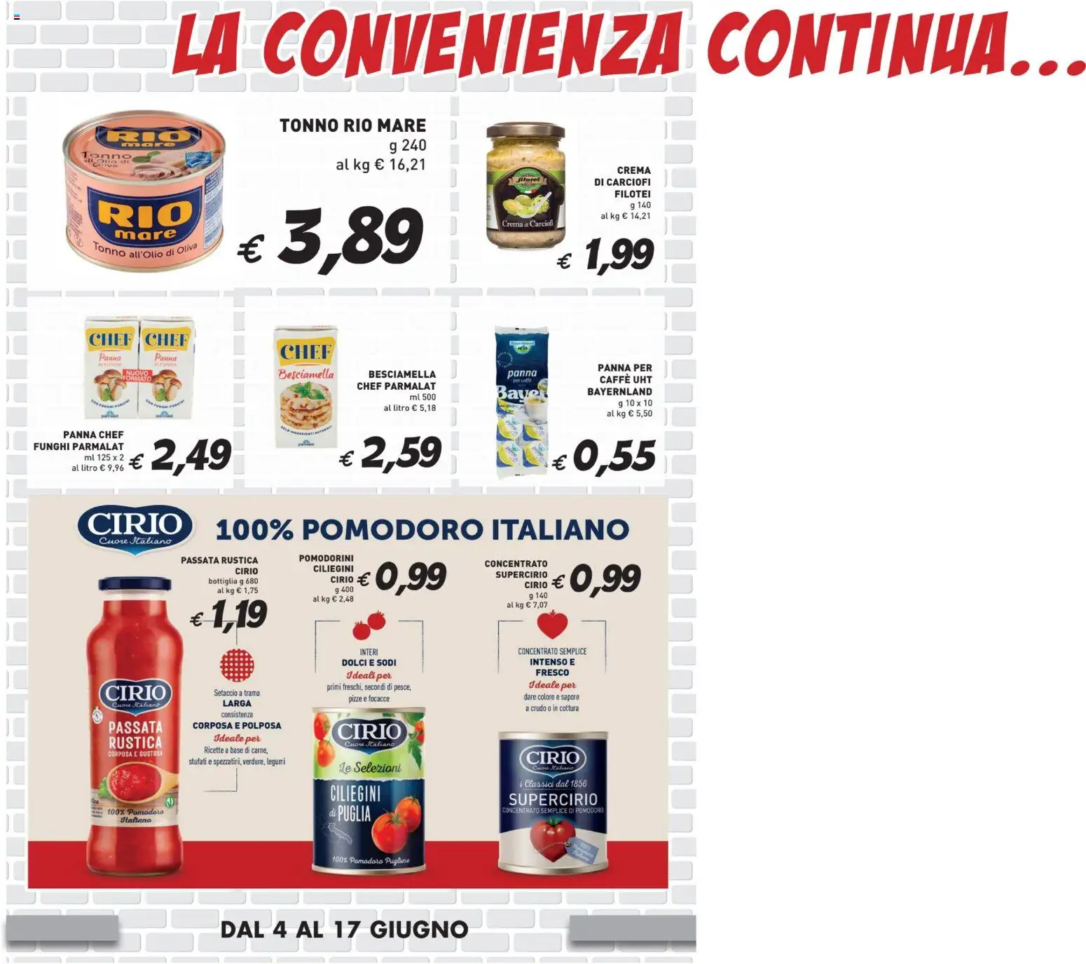 Volantino Coal del 04/06/2026 | Pagina: 4 | Prodotti: Setaccio, Legumi, Caffè, Besciamella
