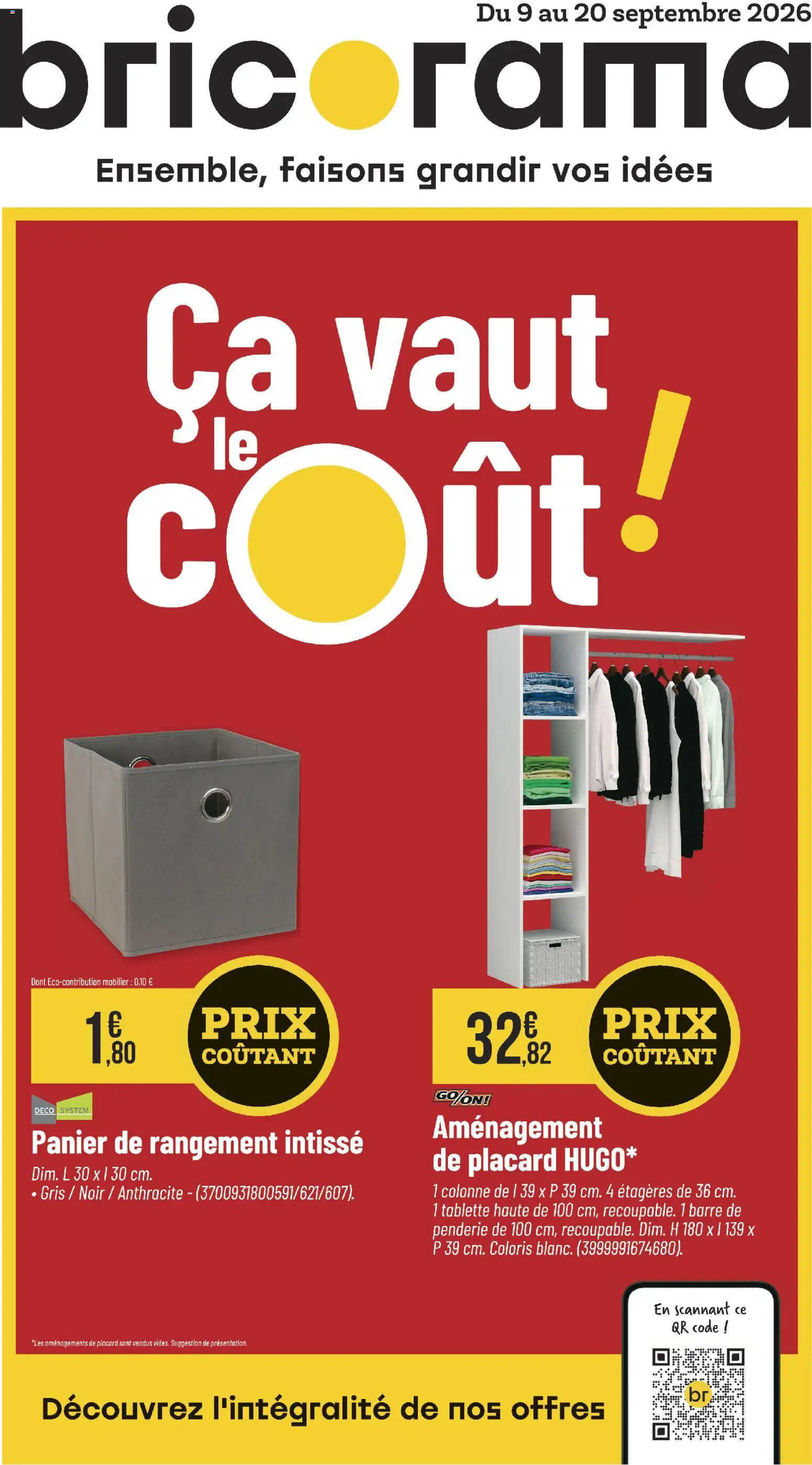 {H1} | Page: 1 | Produits: Penderie, Colonne, Panier de rangement, Panier
