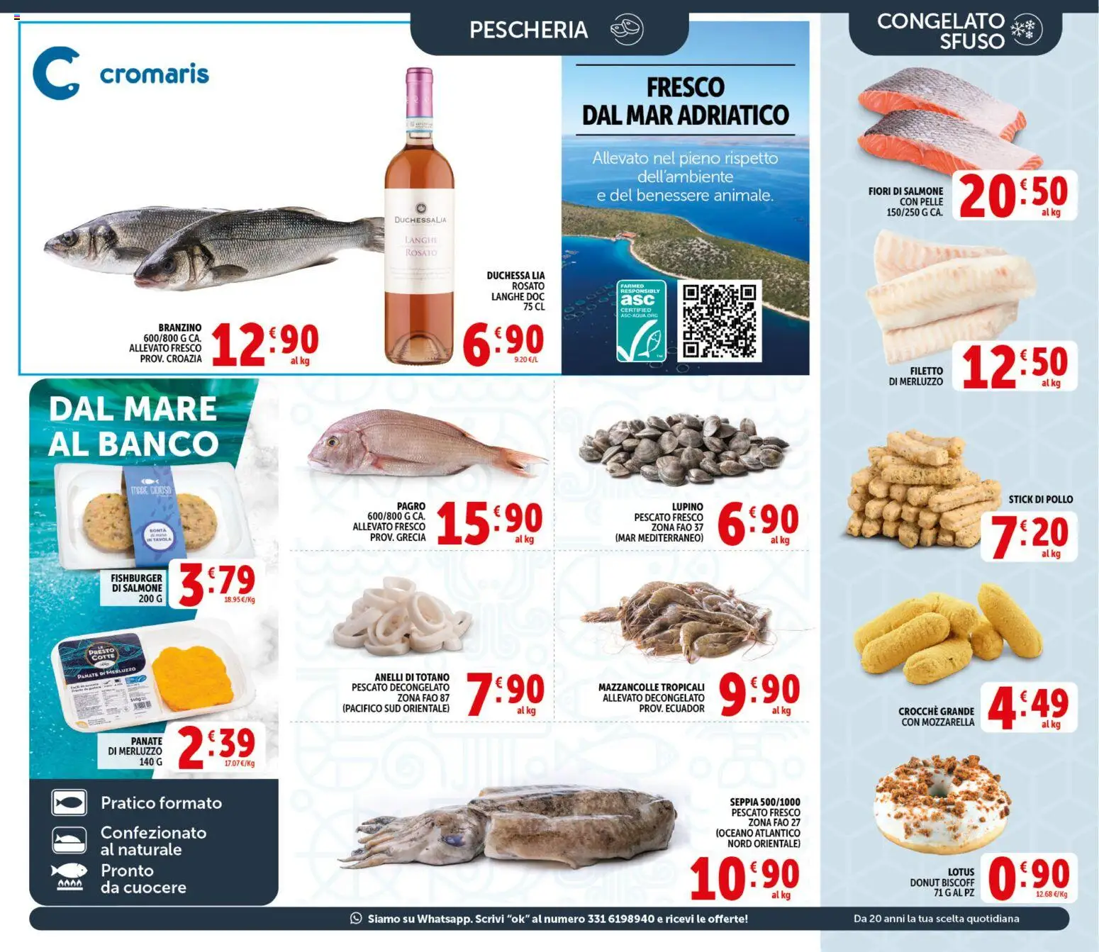 Volantino Decò del 20.05.2026 | Pagina: 7 | Prodotti: Pollo, Salmone, Mazzancolle, Branzino