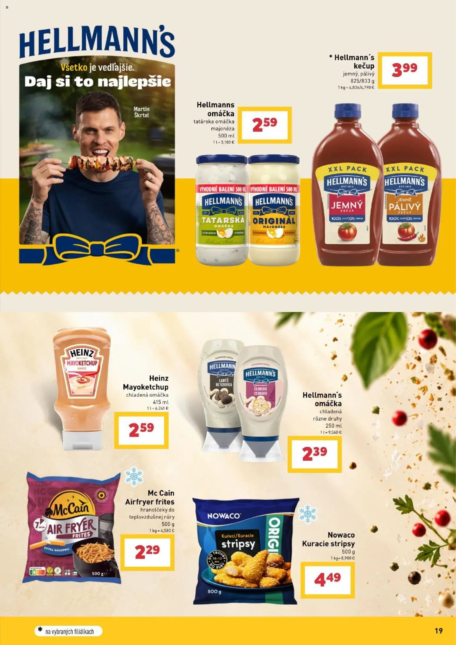 Nové Billa akcie – leták je platný od 30.09.2026 | Strana: 19 | Produkty: Kuracie stripsy, Tatárska omáčka, Omáčka, Stripsy