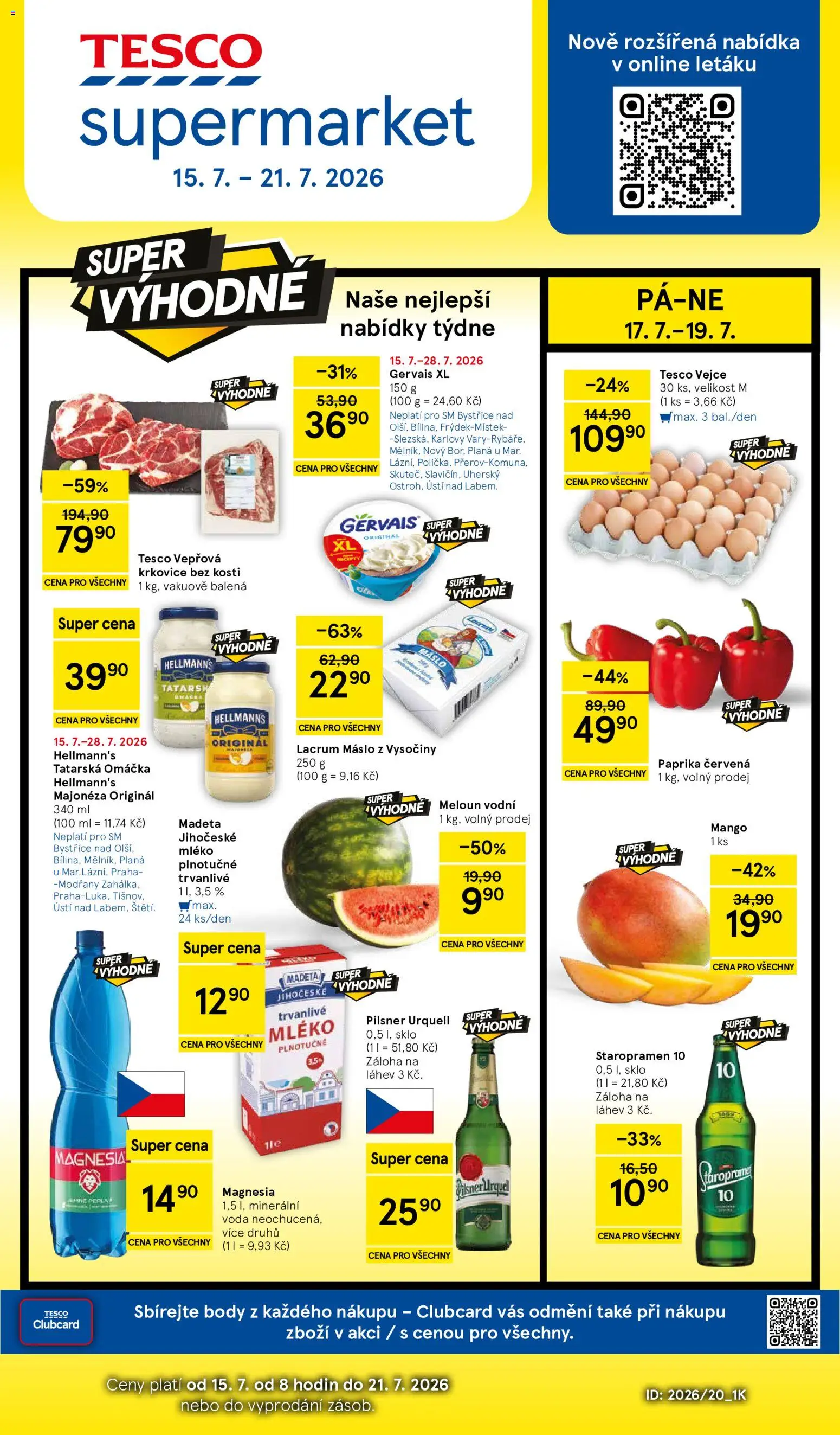 Tesco leták na tento + příští týden 15.07.2026 catalogue cover
