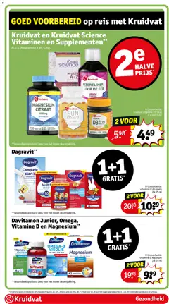 Kruidvat folder week 29 - Voorbeeld van een folder van Kruidvat, geldig van 14-07-2026 | Pagina: 85 | Producten: Káposztalevél, Kan, Vitamine D, Capsule