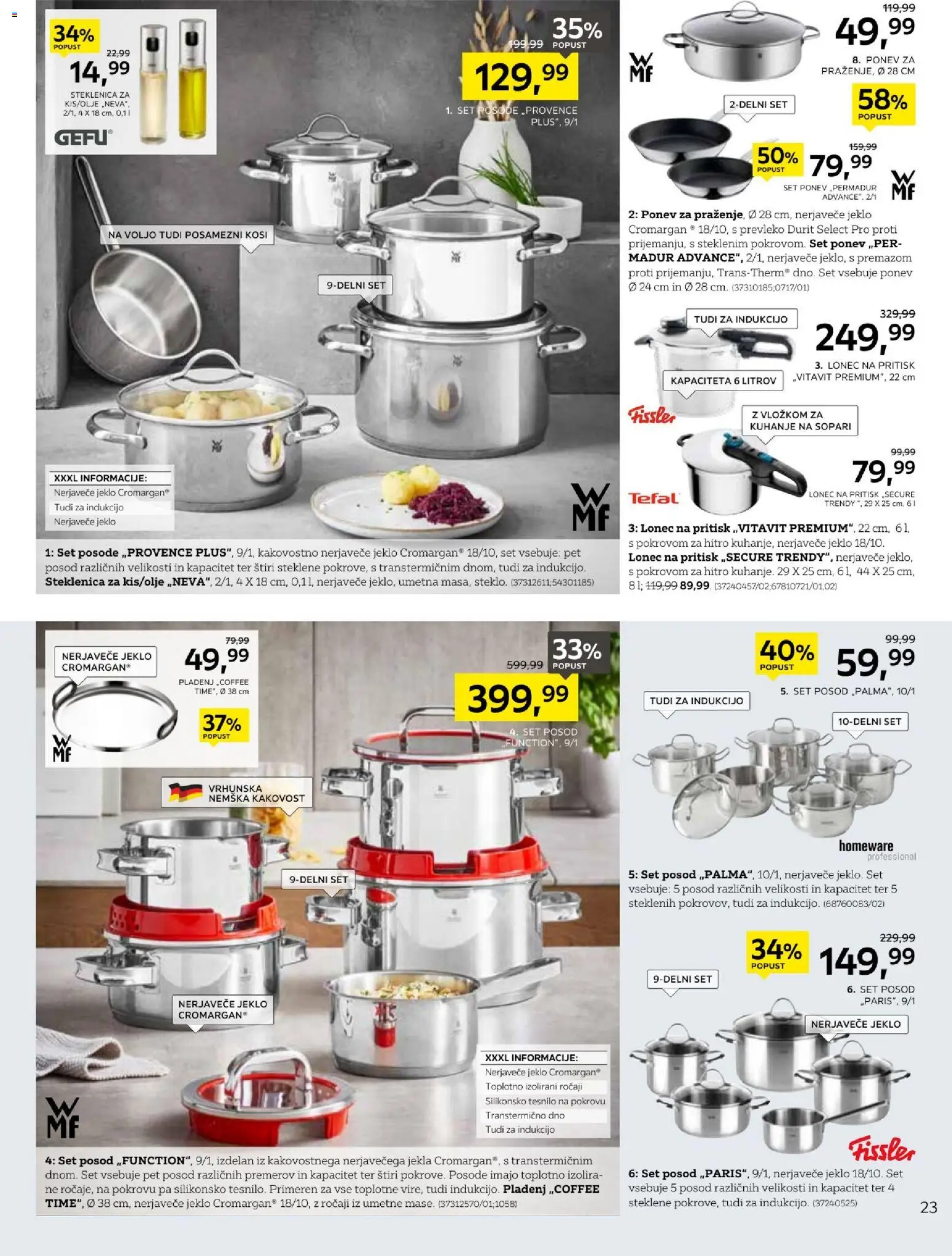 Novi XXXL Lesnina katalog ponudbe – veljaven od 07.04.2026 | Stran: 23 | Izdelki: Steklenica