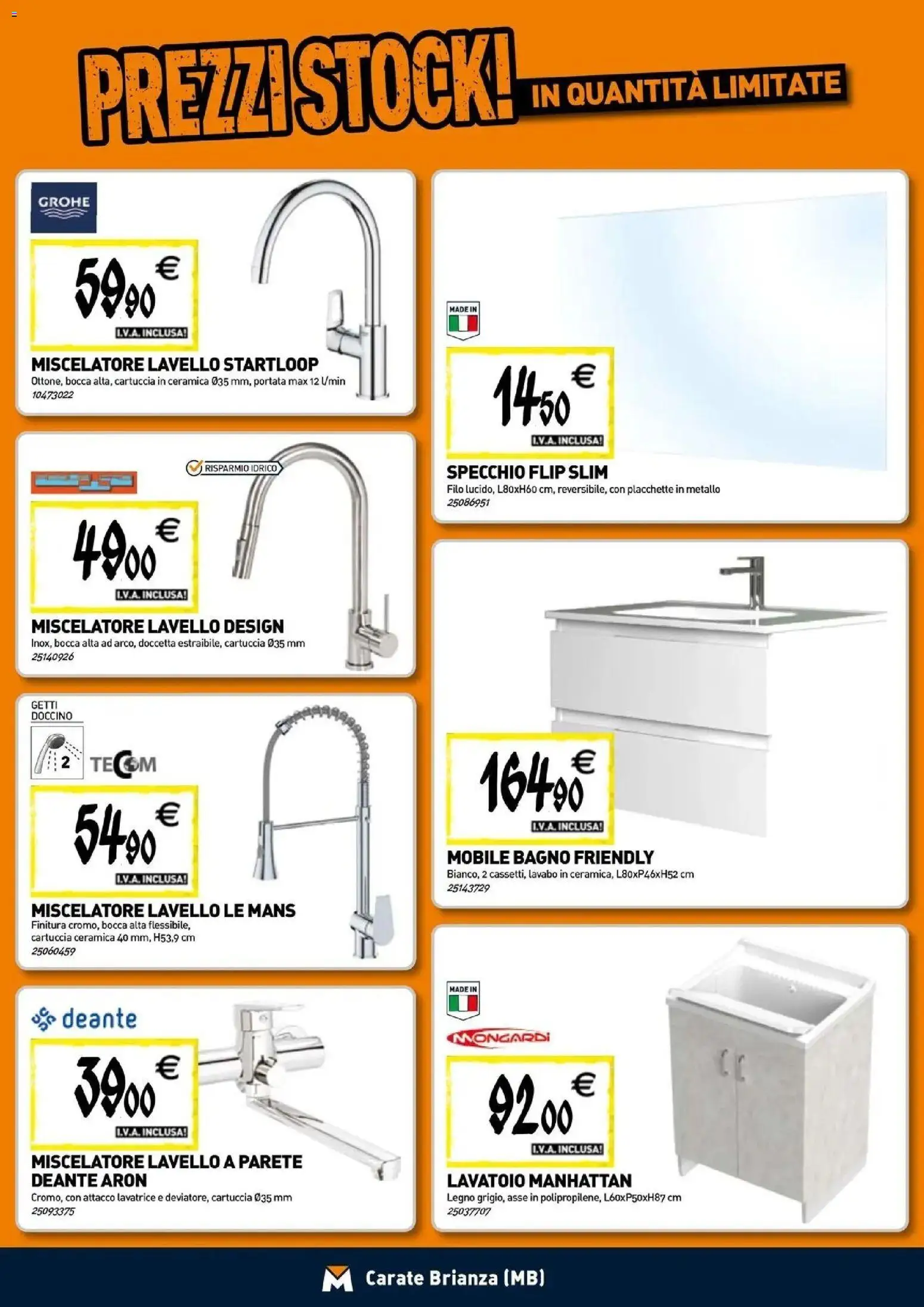 Nuovo TECNOMAT catalogo Carate Brianza dal 24/09/2026 > offerte anteprima 🛍️ | Pagina: 5 | Prodotti: Lavatrice, Miscelatore, Bagno, Specchio