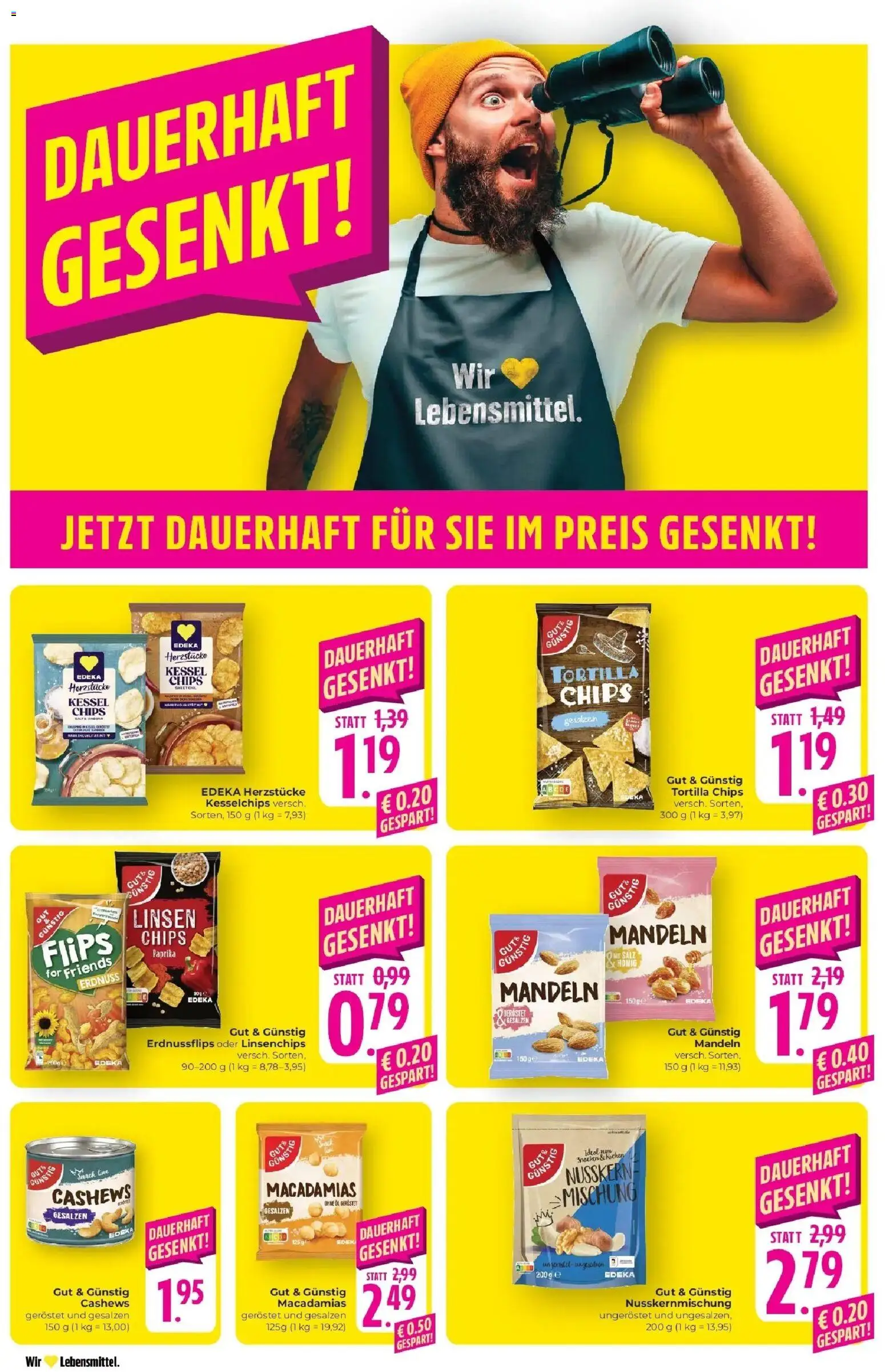 Edeka Prospekt Schliengen (ab 12.10.2026) » Angebote Online | Seite: 17 | Produkte: Öl, Mandeln, Salz, Chips
