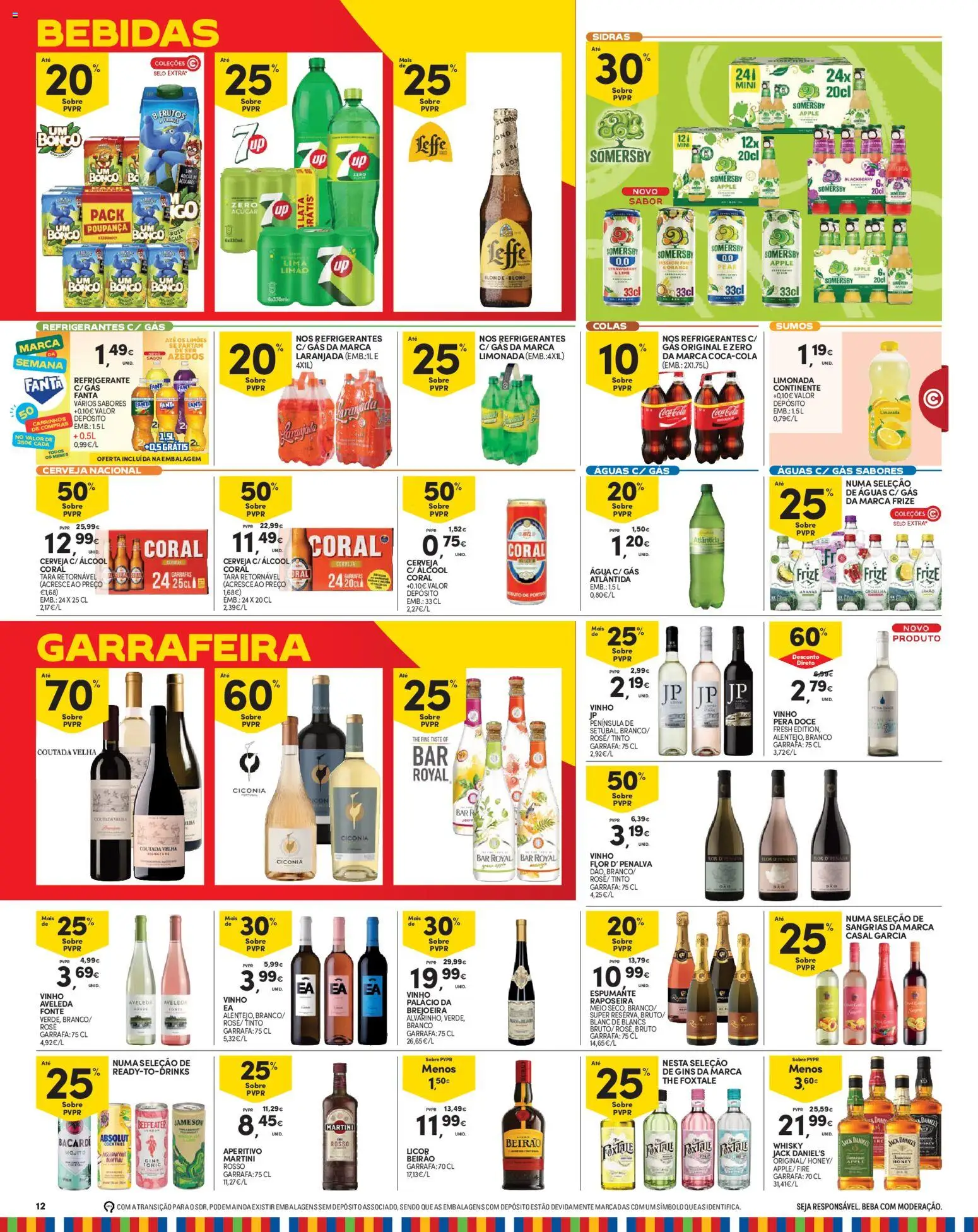 Continente Madeira │ válido de 04/08/2026 | Página: 12 | Produtos: Limões, Refrigerante, Somersby, Açúcar