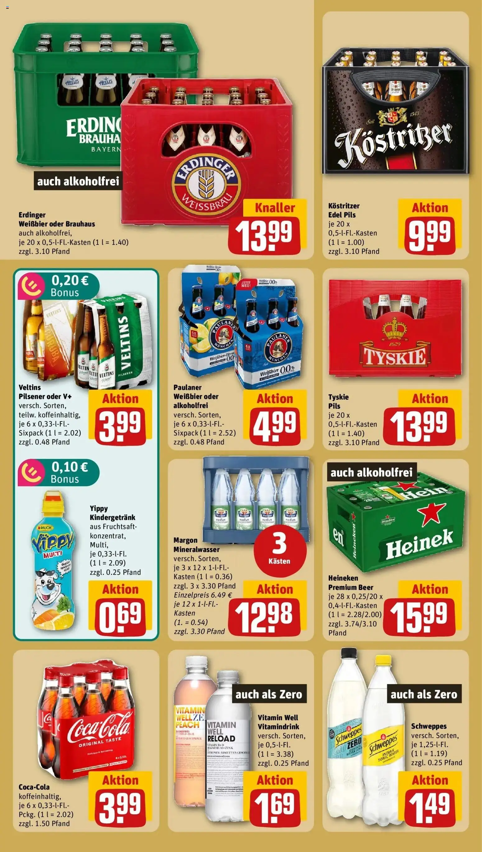 REWE Prospekt ab 17.08.2026 zum Blättern » Angebote | Seite: 17 | Produkte: Tyskie, Erdinger, Kostritzer, Zitronen