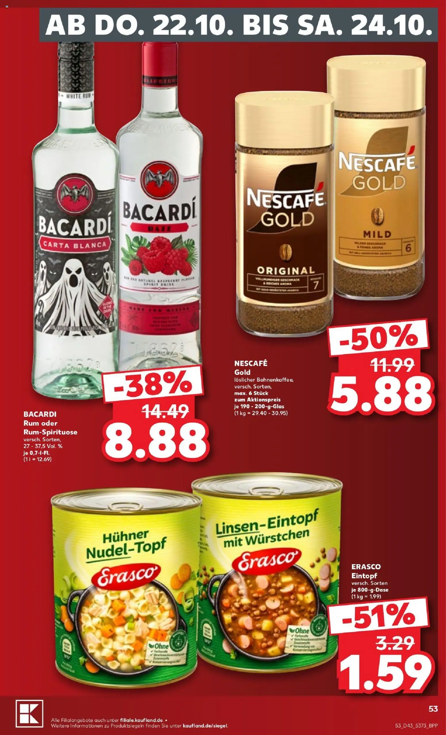 Kaufland Prospekt Hamburg – gültig ab 18.10.2026 | Seite: 53 | Produkte: Limonade, Zucker, Ketchup, Toilettenpapier