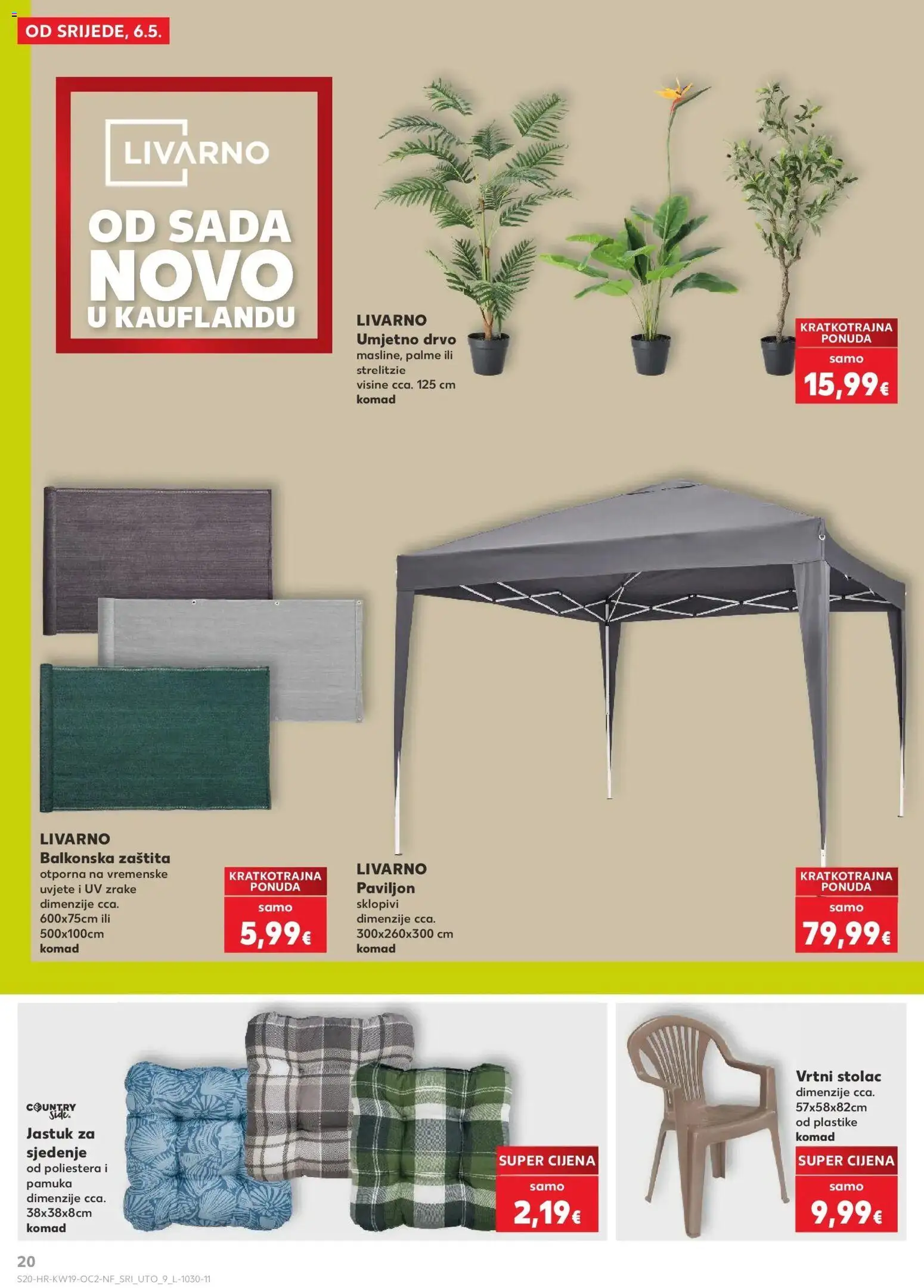 Kaufland katalog | vrijedi od 06.05.2026 | Stranica: 20 | Proizvodi: Jastuk