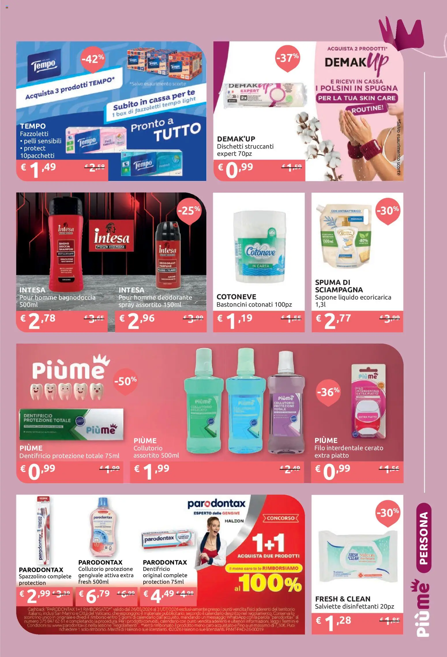 Volantino IperSoap del 01.06.2026 | Pagina: 17 | Prodotti: Spugna, Deodorante, Fazzoletti, Piatto