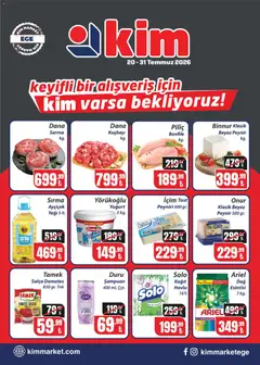20 Temmuz 2026 tarihinden itibaren geçerli olan Kim Market kataloğu önizlemesi