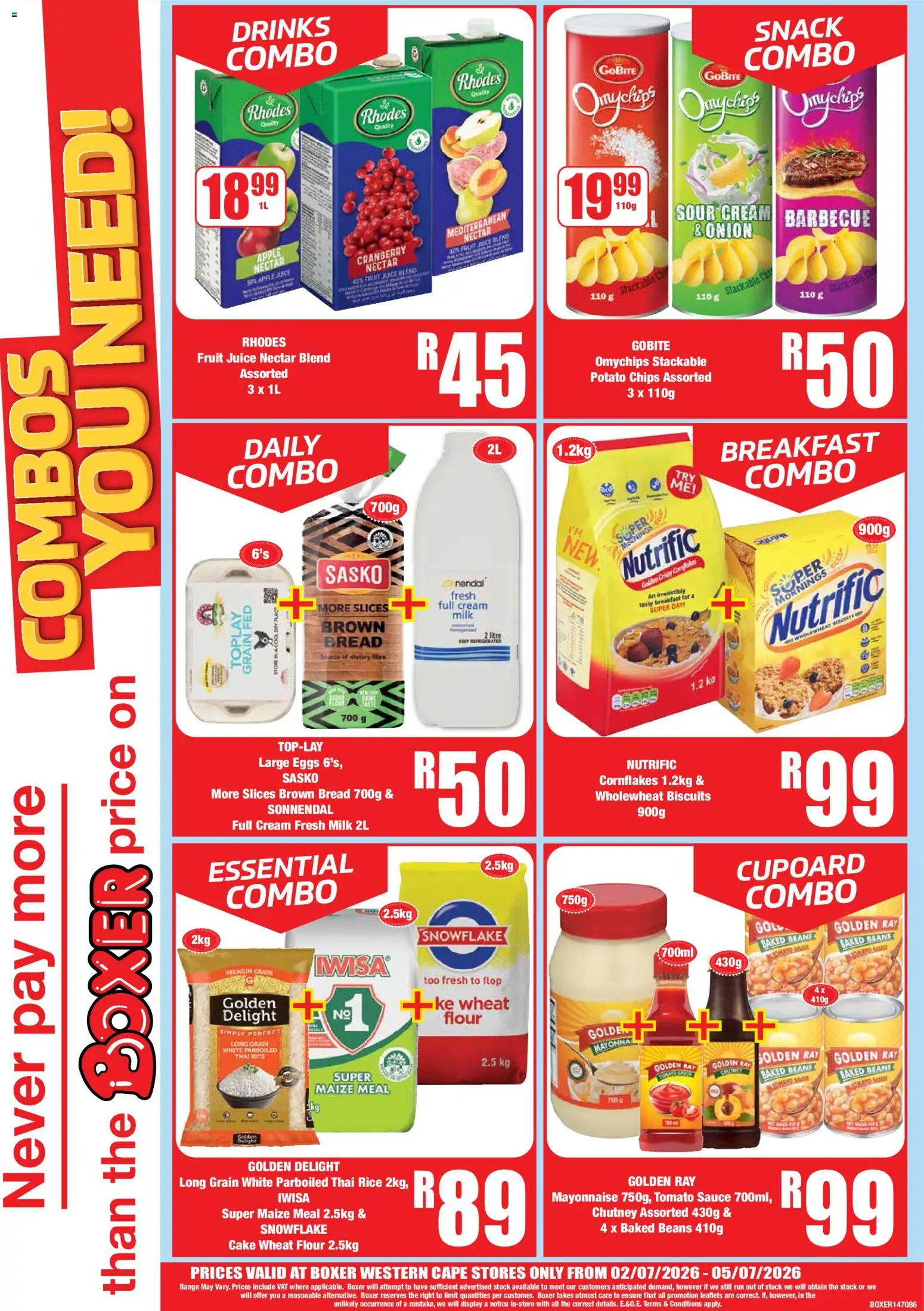 New Boxer catalogue – valid from 02/07/2026 | Page: 4 | Products: Biscuits, Juice, Cream, Stock