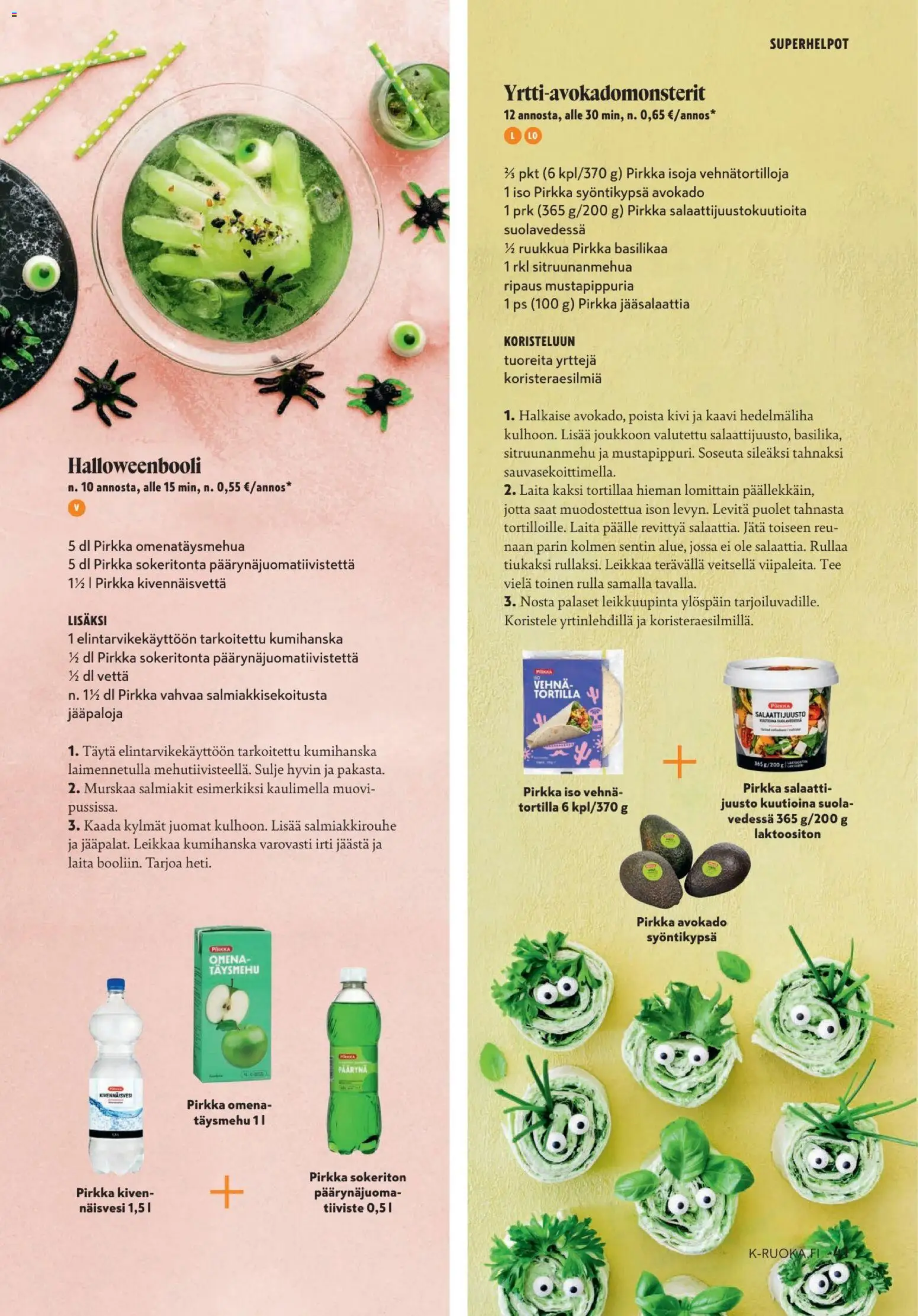 K-Market - K-Ruoka – voimassa 29/09/2026 alkaen | Sivu: 41 | Tuotteet: Avokado, Suola, Tee, Tortilla