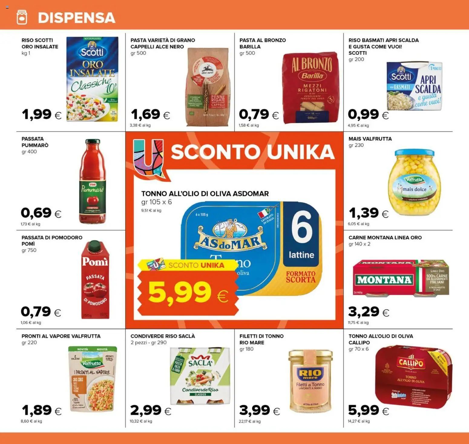 Volantino Oasi del 16/07/2026 | Pagina: 12 | Prodotti: Riso, Pomodoro, Pasta, Mais