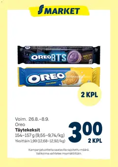 S-market-mainoslehti voimassa 26/08/2026 alkaen
