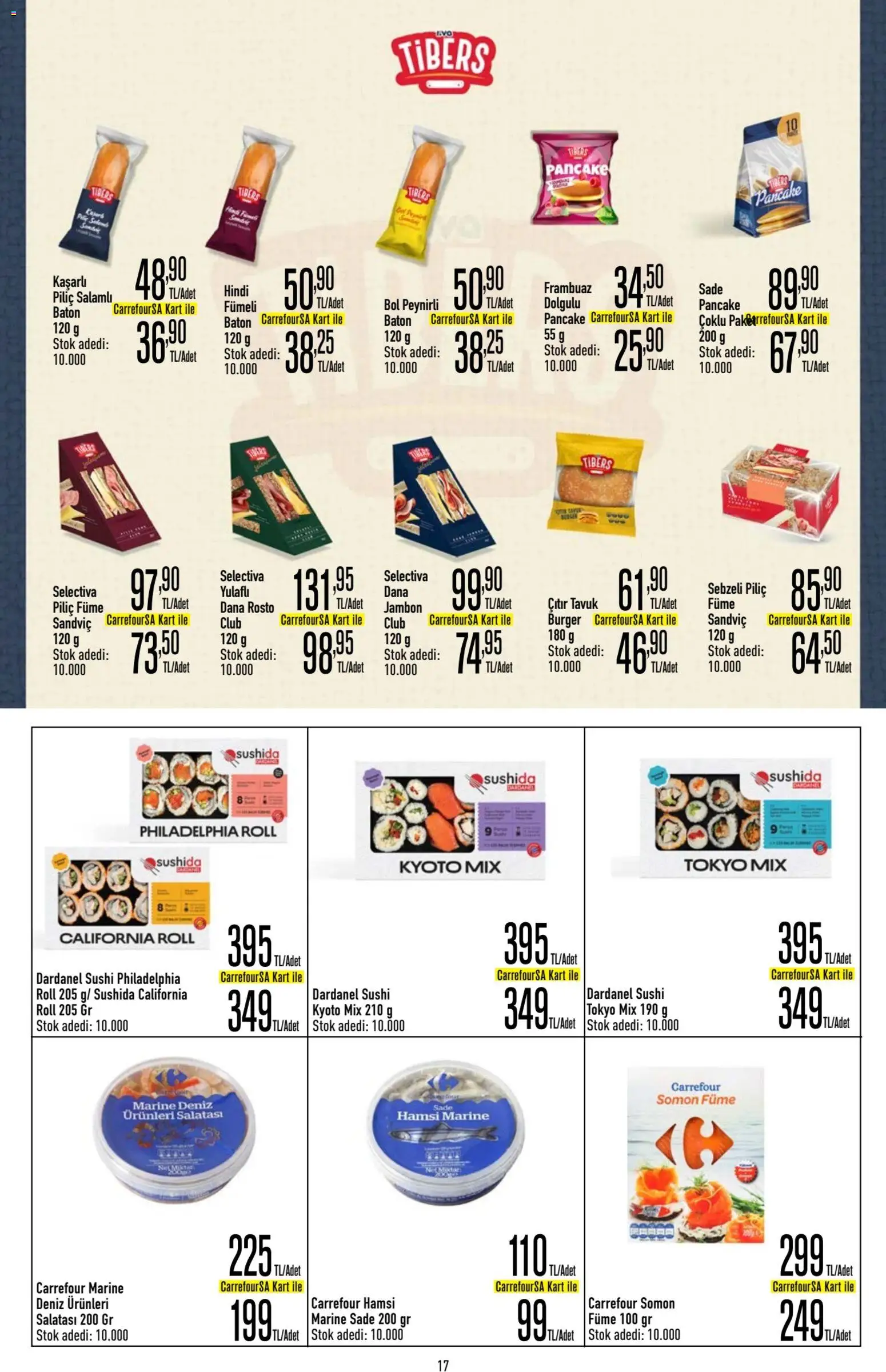 CarrefourSA Katalog - 11.06.2026 tarihinden itibaren geçerlidir | Sayfa: 17 | Ürünler: Frambuaz, Jambon, Piliç, Deniz ürünleri