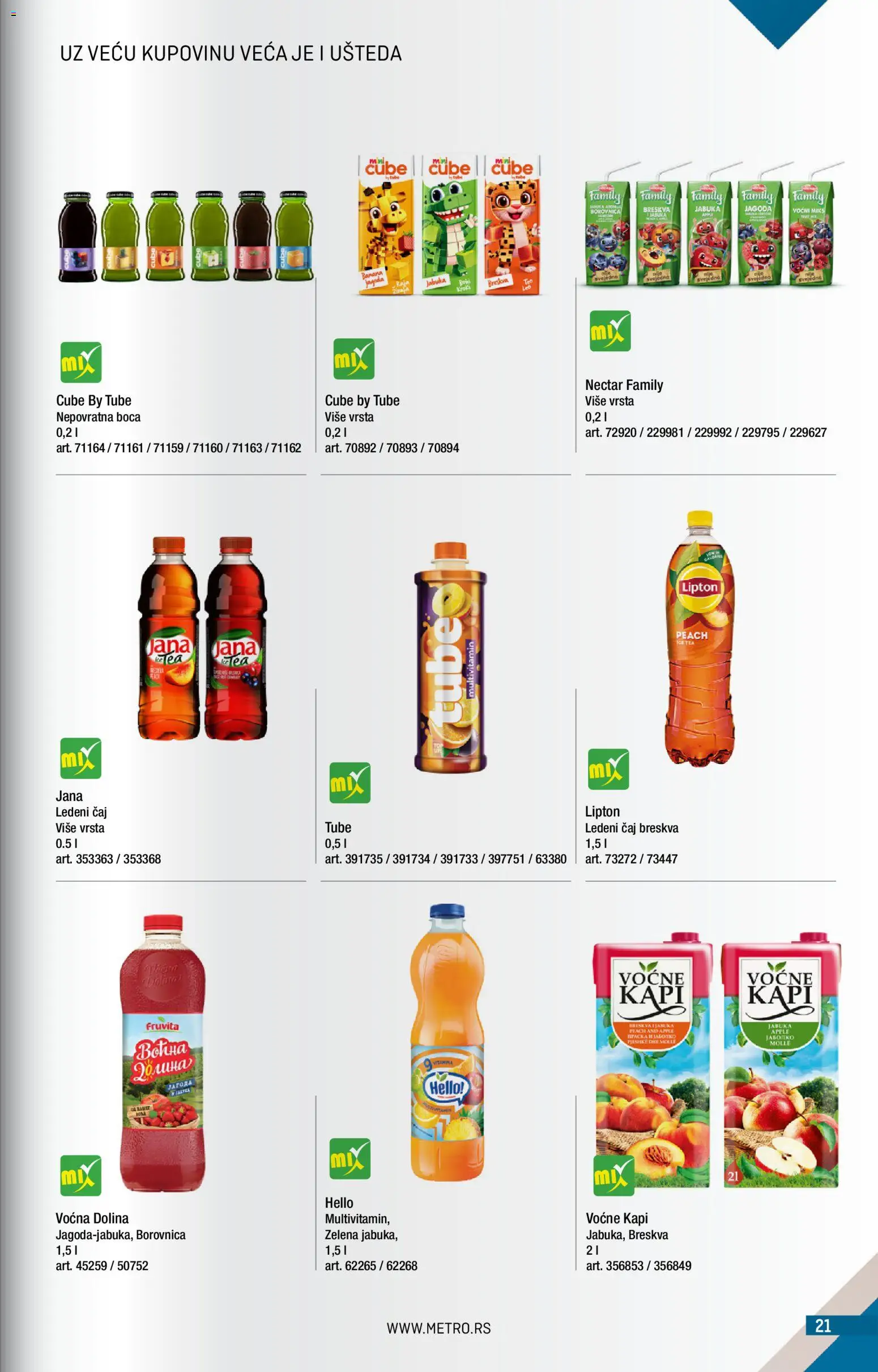 Metro katalog - važi od 01.10.2026 | Strana: 21 | Proizvode: Ledeni čaj, Jagoda, Multivitamin, Fruvita