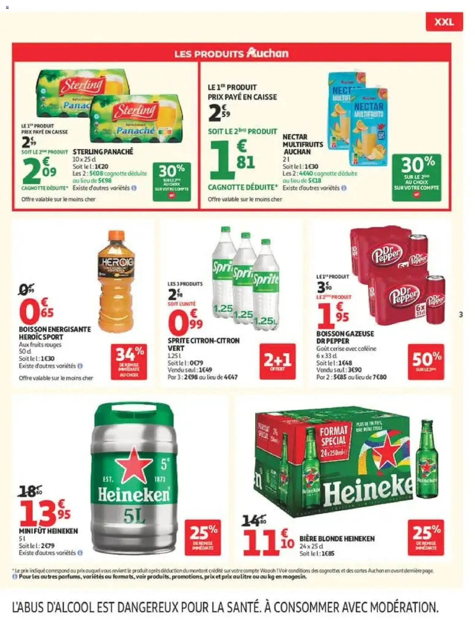 {H1} | Page: 3 | Produits: Fut Heineken, Boisson, Sprite, Cerise