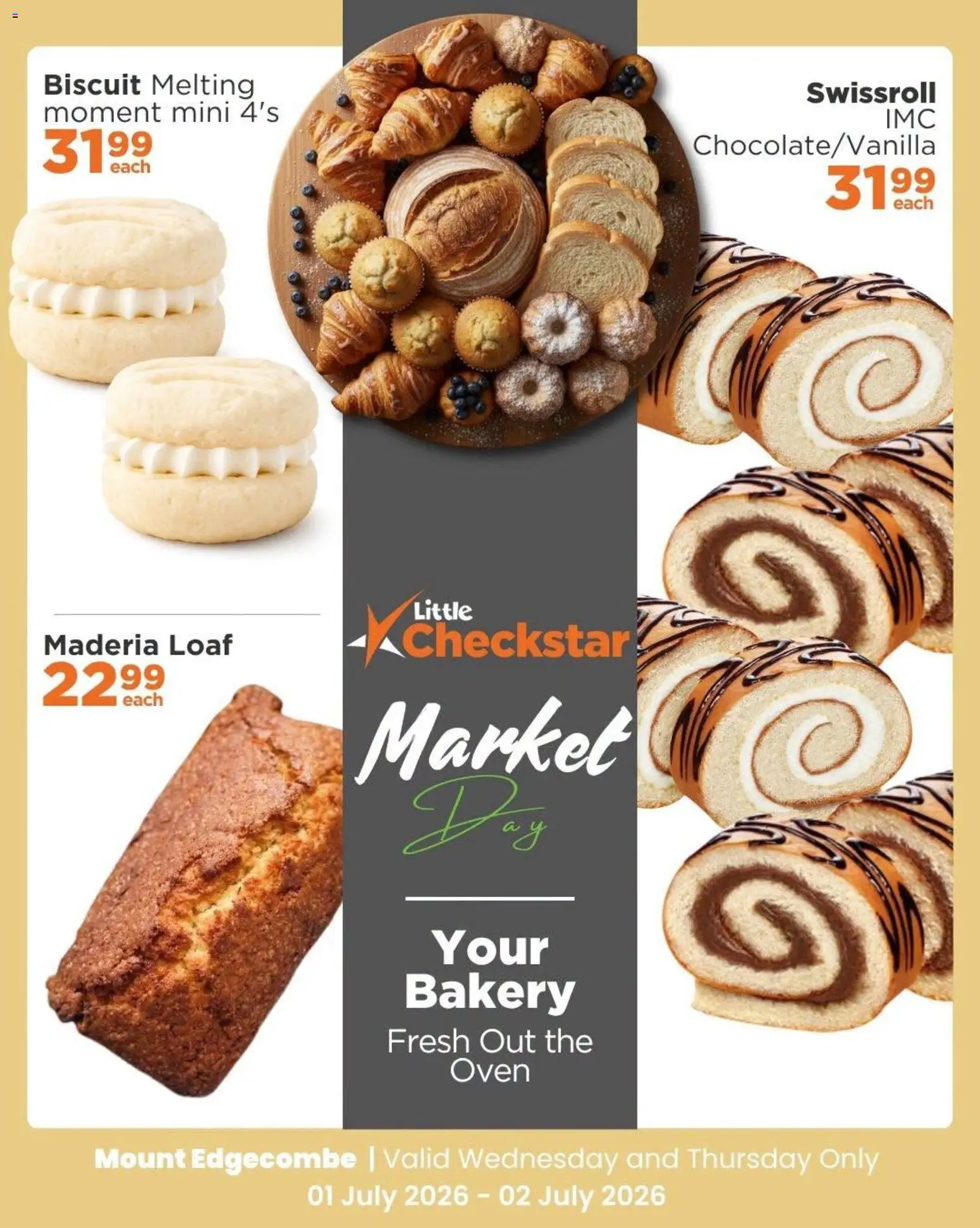 New Check Star catalogue – valid from 01/07/2026 | Page: 3 | Products: Swissroll, Oven, Bakery