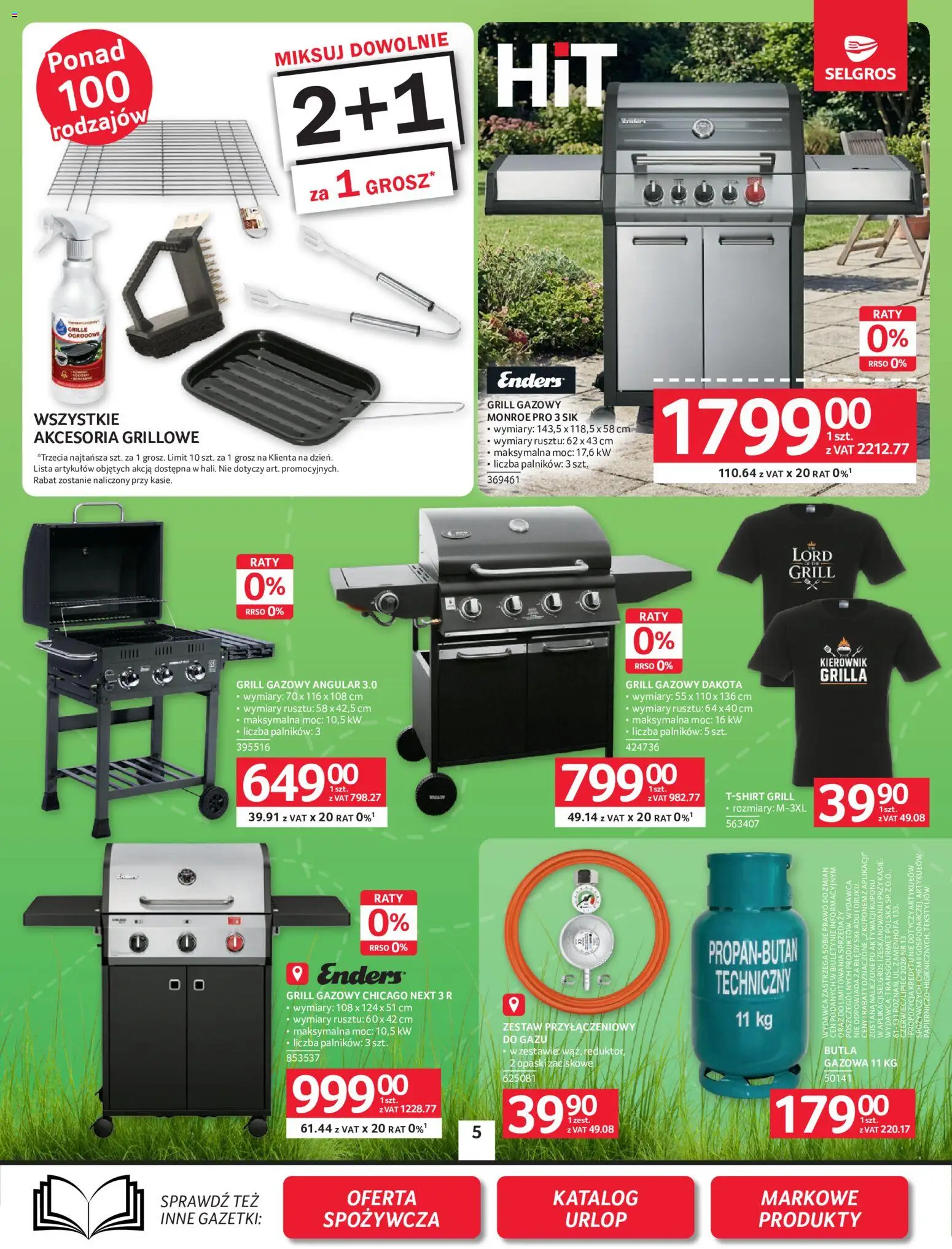 Selgros cash&carry gazetka - Oferta przemysłowa od 18.06.2026 | Strona: 7 | Produkty: Grill, Grill gazowy