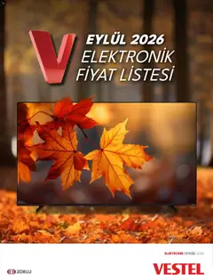 02 Eylül 2026 tarihinden itibaren geçerli olan Vestel kataloğu önizlemesi
