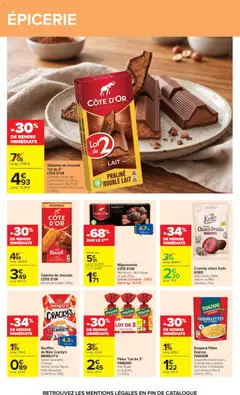 Carrefour - Prévisualisation de Tablette de chocolat CÔTE D'OR, Biscott Lait ou Blanc, 190 g. valide à partir de 24/08/2026 | Page: 47