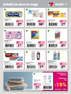 Tuš katalog akcije – veljaven od 09.10.2026 | Stran: 20 | Izdelki: Higienski vložki, Mehčalec, Toaletni papir, Papirnate brisače