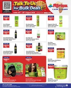 Africa Cash & Carry specials catalogue – valid from 20/08/2026 | Page: 72