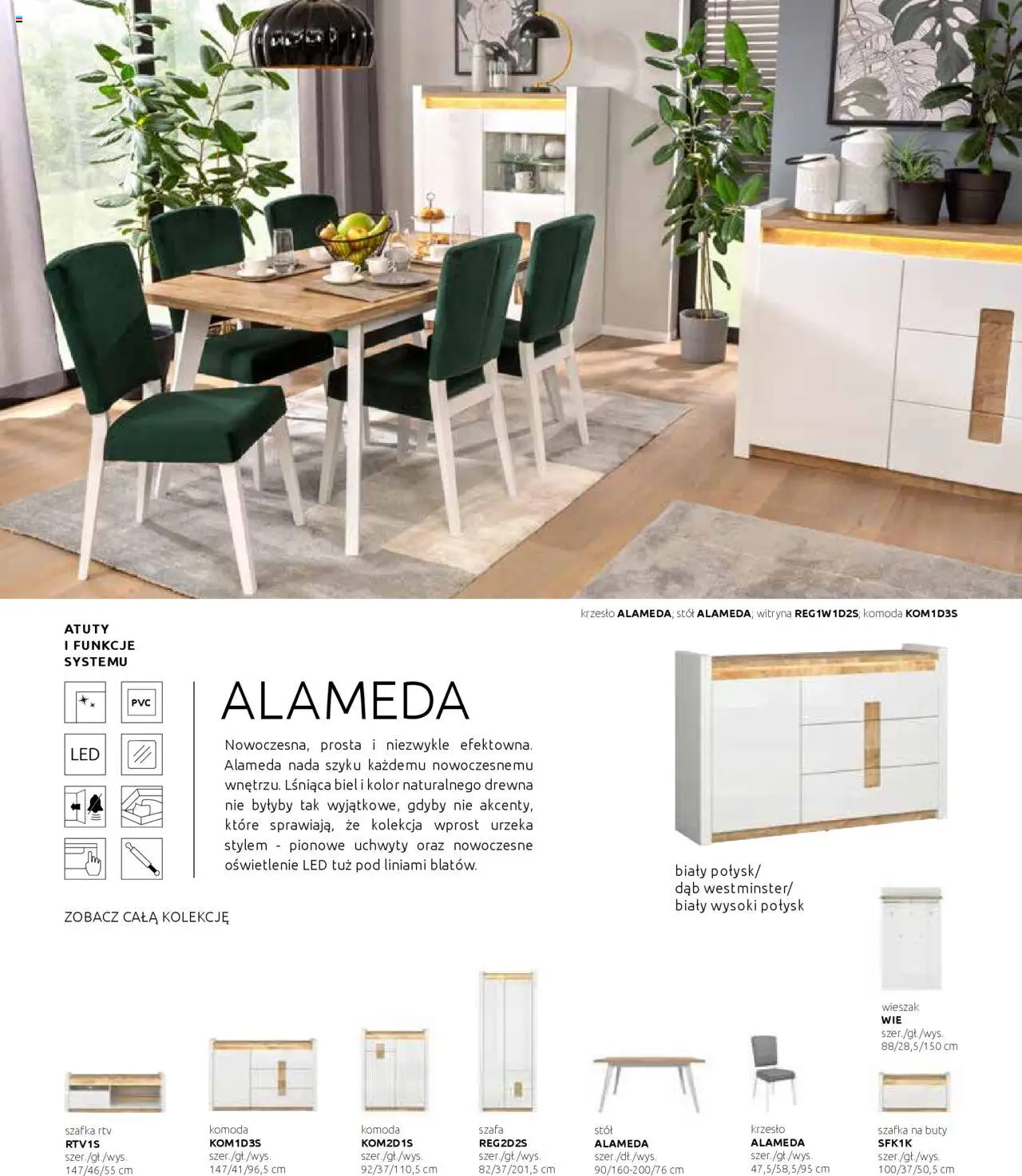 Black Red White Gazetka - Katalog rodzinnych wnętrz od 24.05.2024 | Strona: 14 | Produkty: Komoda, Stół, Wieszak, Witryna