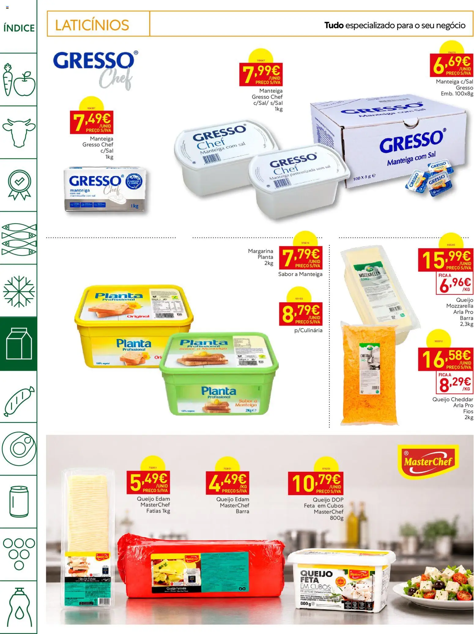 Recheio Horeca Madeira │ válido de 18/08/2026 | Página: 12 | Produtos: Laticínios, Sal, Margarina, Queijo feta