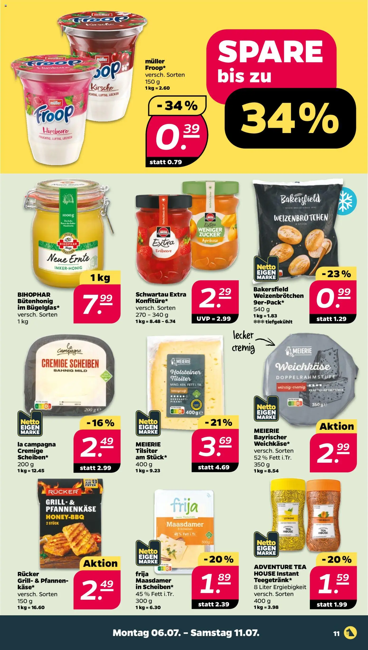 Netto Prospekt – gültig ab 06.07.2026 | Seite: 11 | Produkte: Grill, Zucker, Zitrone, Himbeere