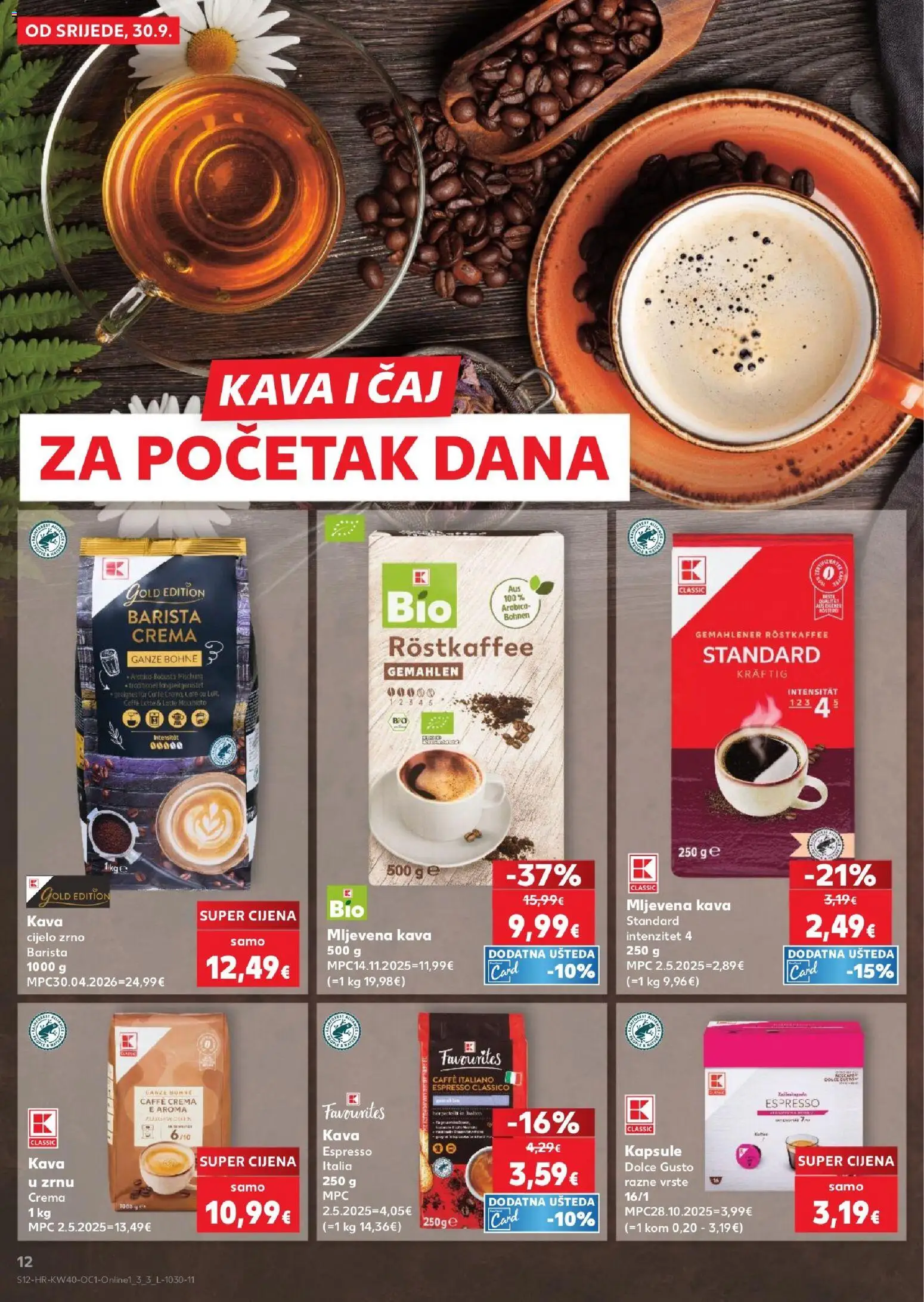 Kaufland HR akciós ujság - amely érvényes a következő dátumtól: 2026.09.30. | Oldal: 12