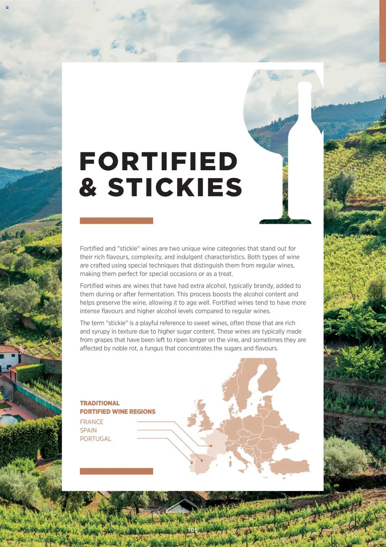 {H1} | Page: 105 | Products: Grapes, Fortified wine, Wine, Alcohol