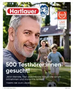 Hartlauer 500 Testhörer:innen gesucht! ab 10.07.2026 gültig