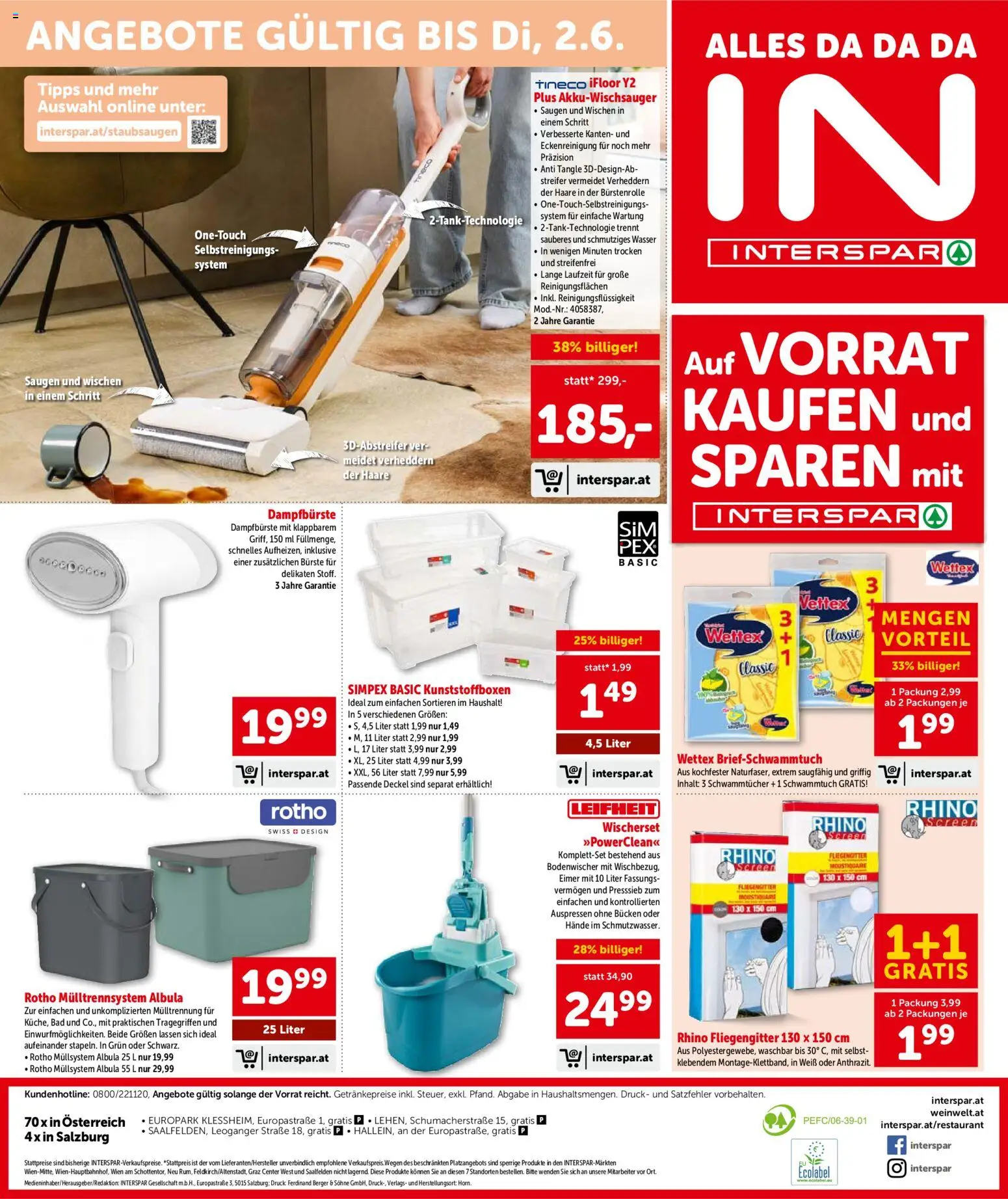 Interspar Flugblatt - Salzburg gültig ab 13.05.2026 | Seite: 17 | Produkte: Wasser, Bad, Bürste
