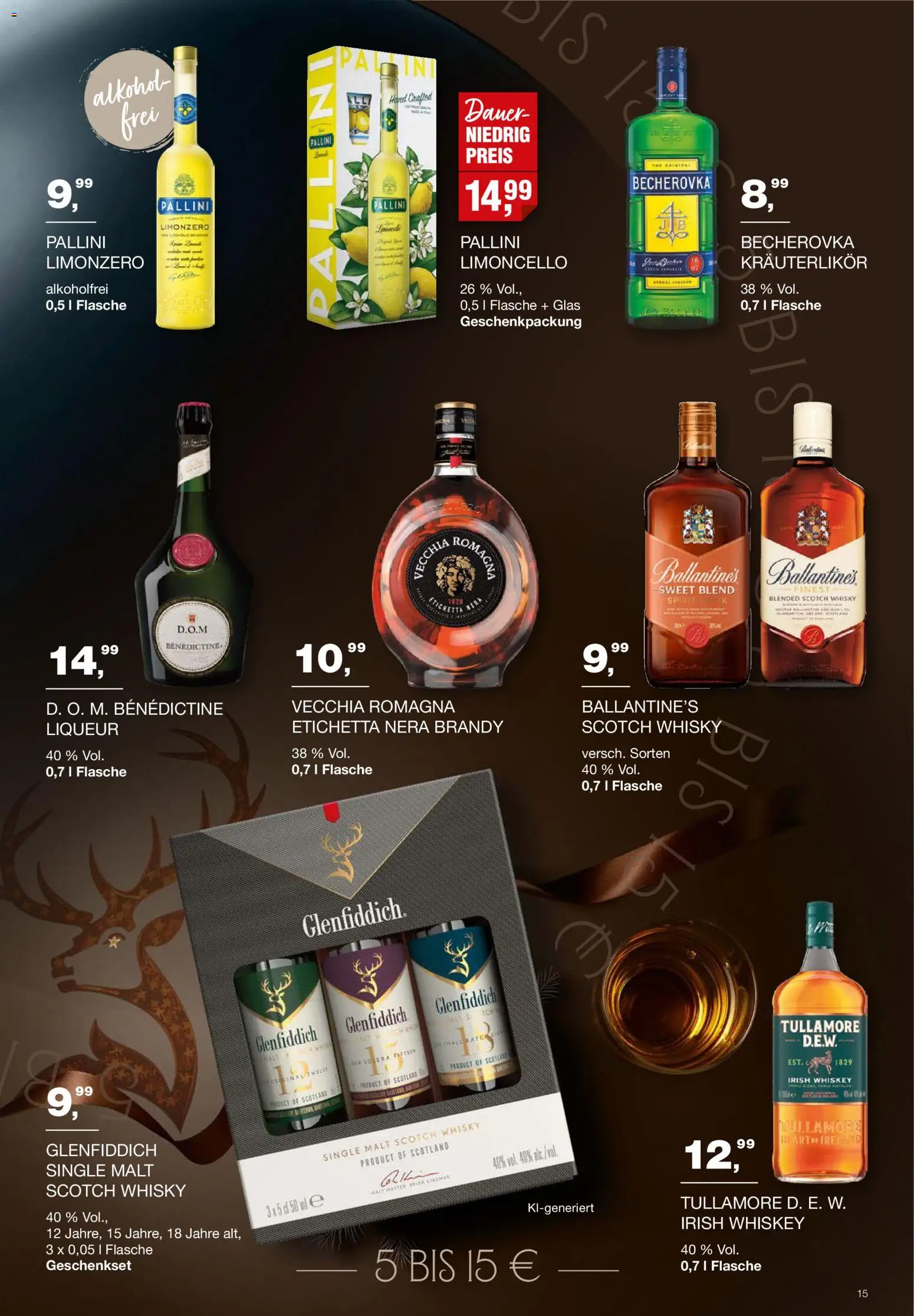Handelshof Schöner Schenken – gültig ab 01.10.2026 | Seite: 15 | Produkte: Whisky, Alkohol, Limoncello, Whiskey