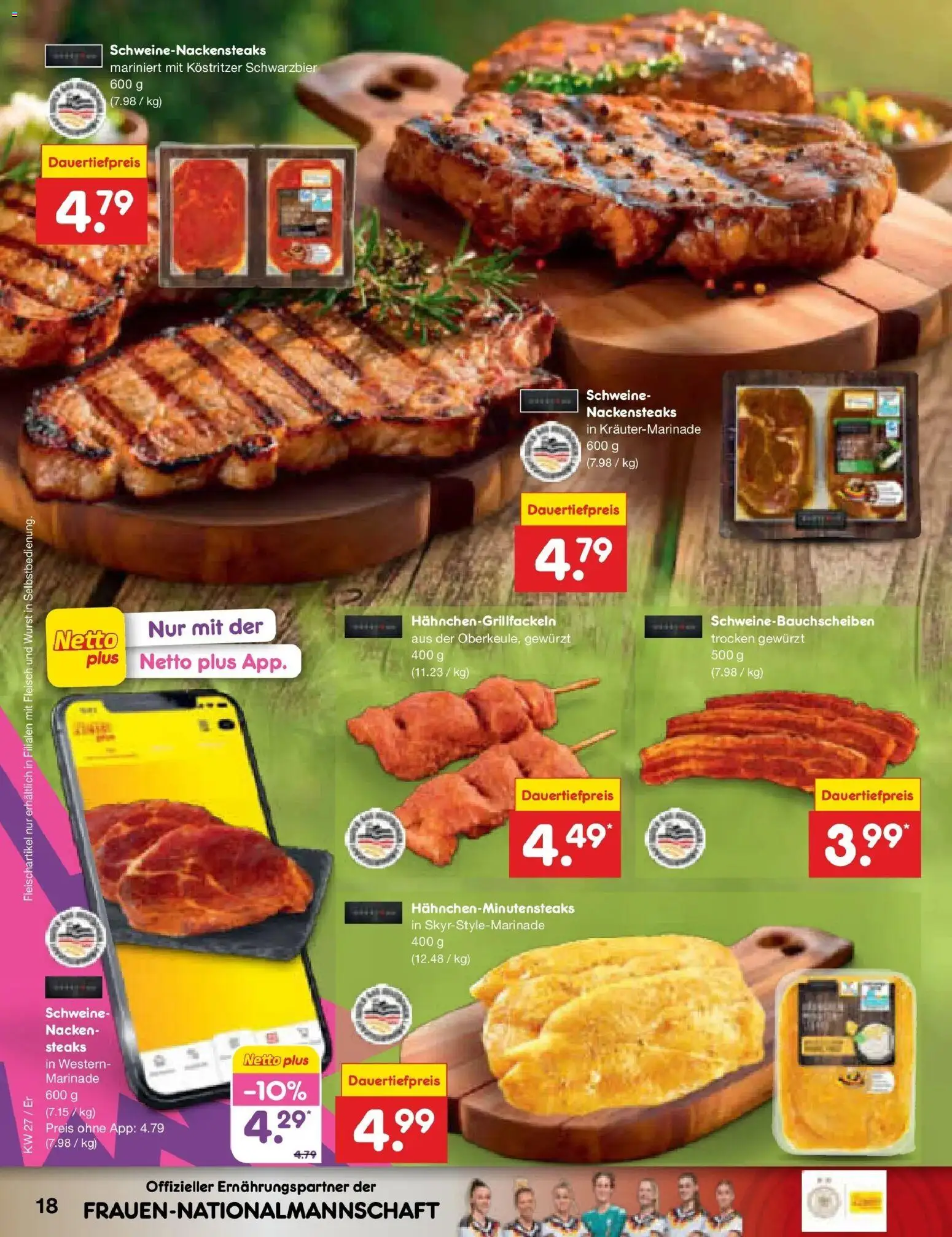 Netto Marken-Discount Prospekt Weimar – gültig ab 29.06.2026 | Seite: 26 | Produkte: Nackensteaks, Kostritzer, Wurst, Fleisch