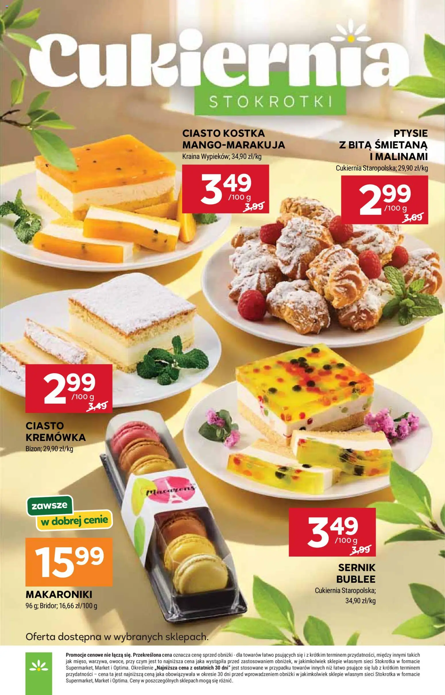 Stokrotka gazetka - Market od 28.05.2026 | Strona: 10 | Produkty: Stokrotka, Ciasto, Śmietana