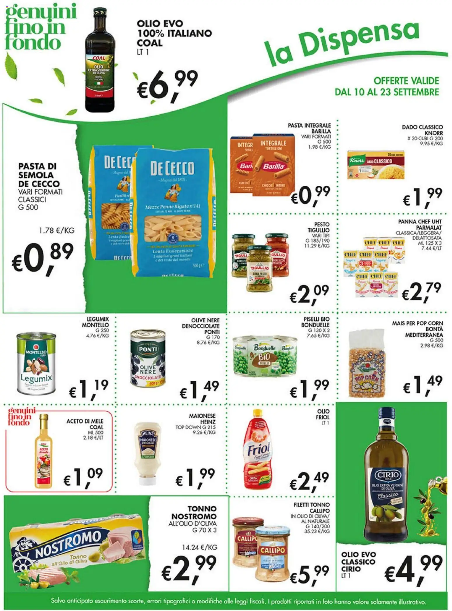 Volantino Coal del 10/09/2026 | Pagina: 13 | Prodotti: Mele, Panna, Top, Pesto