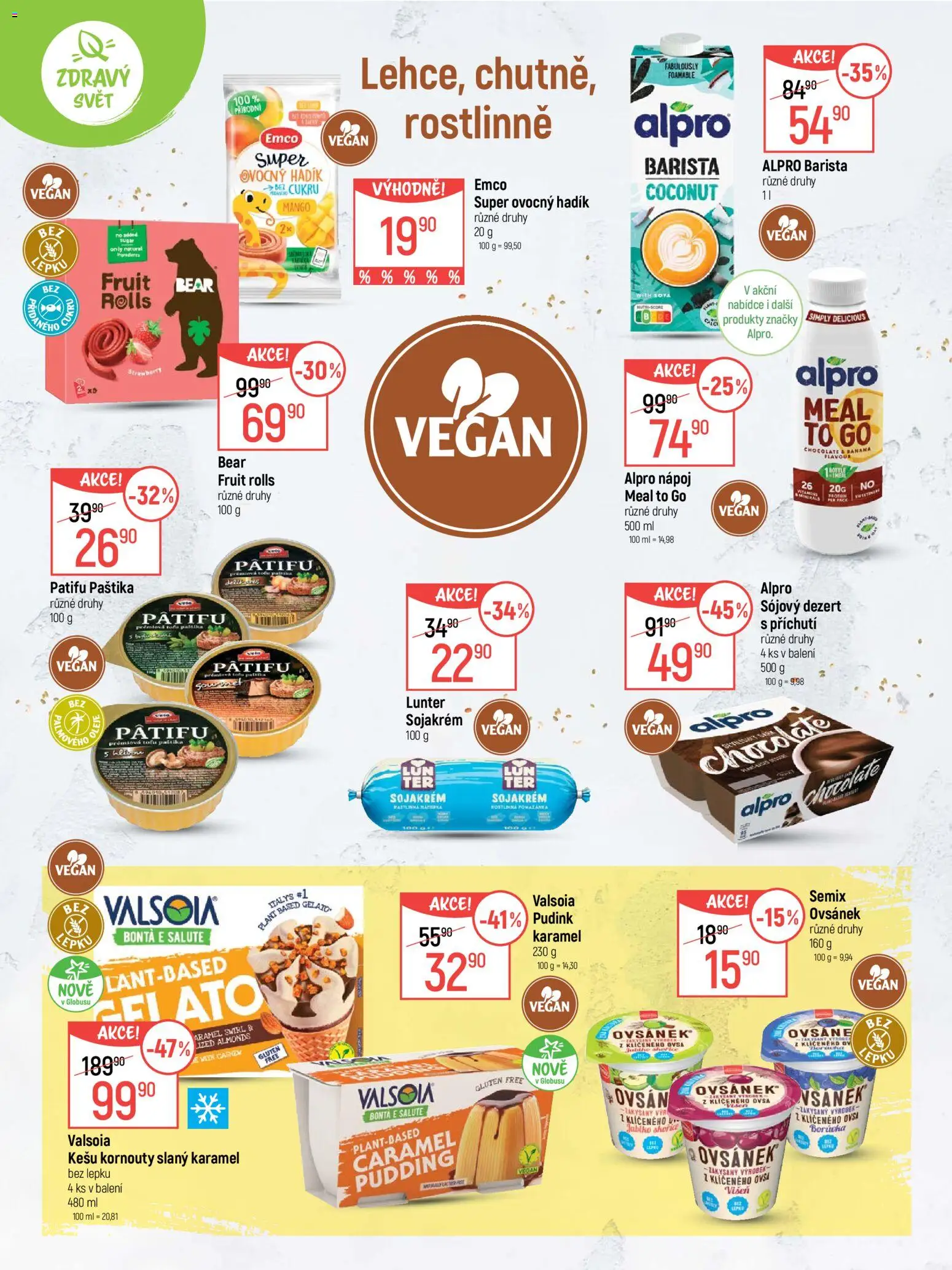 Globus leták - Zdravý svět od 02.09.2026 | Strana: 10 | Produkty: Slaný karamel, Vegan, Dezert, Alpro