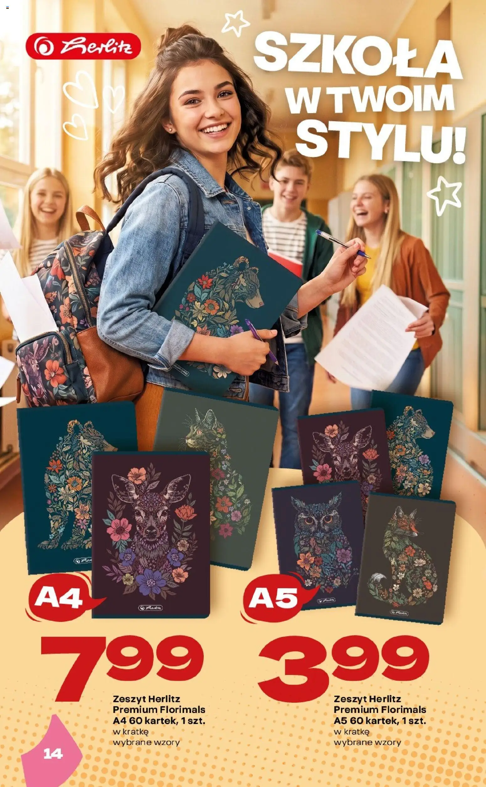 Twój Market gazetka - Katalog szkolny od 20.07.2026 | Strona: 14 | Produkty: Zeszyt